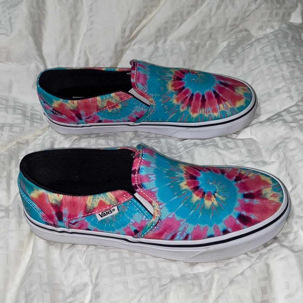 Like new vans Asher tie dye slip on - Picture 7 of 13